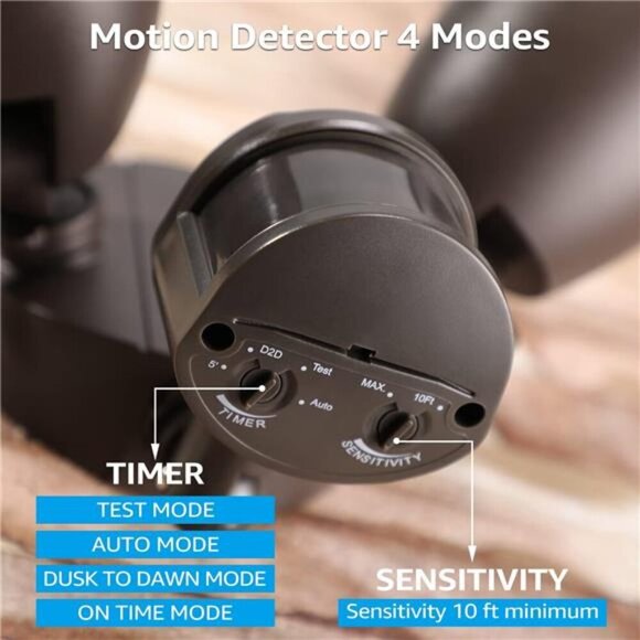 Motion Sensor Flood Light, UL & ES Listed, Aluminum LED Security Lights - Picture 5 of 7